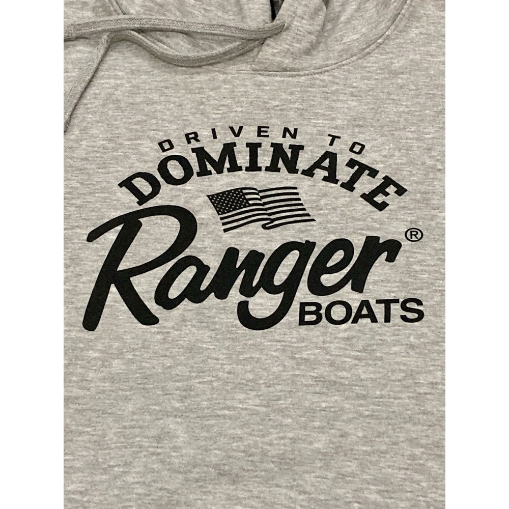 NWT Ranger Boats Hoodie 3XL Gray Sweatshirt Pullover Fishing New